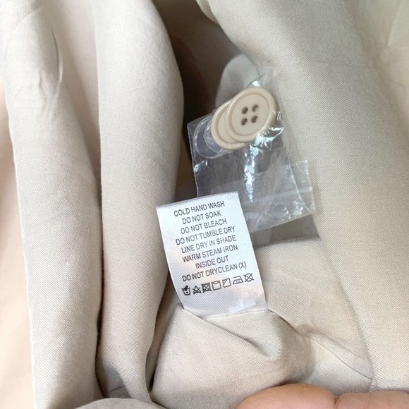 NWT L'ACADEMIE x Revolve The Brigitte Mini Dress in Sand Sz L - Picture 10 of 10